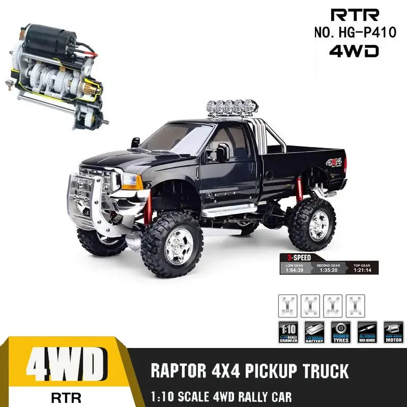 

Hengguan 1/10 Raptor P410 Four-wheel Drive Remote Control Car 2.4g Radio Motor Esc Th16938-smt2 Truck High-end Model Rc Boy Toy