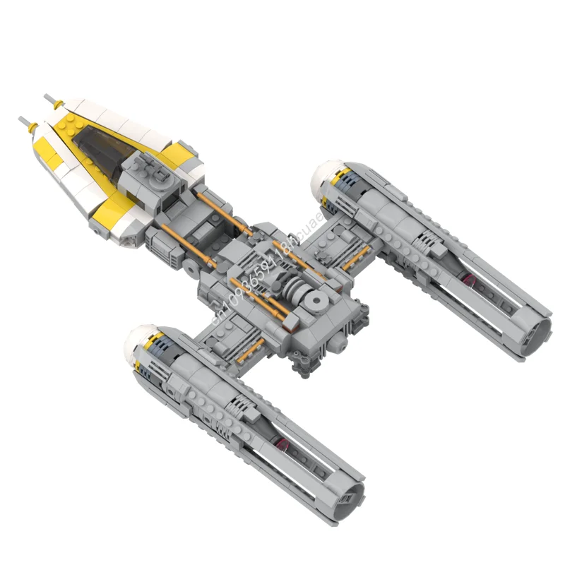 605 pièces MOC figurines échelle Y aile ALT couleurs étoile bataille modèle blocs de construction idée assembler des jouets cadeaux de noël