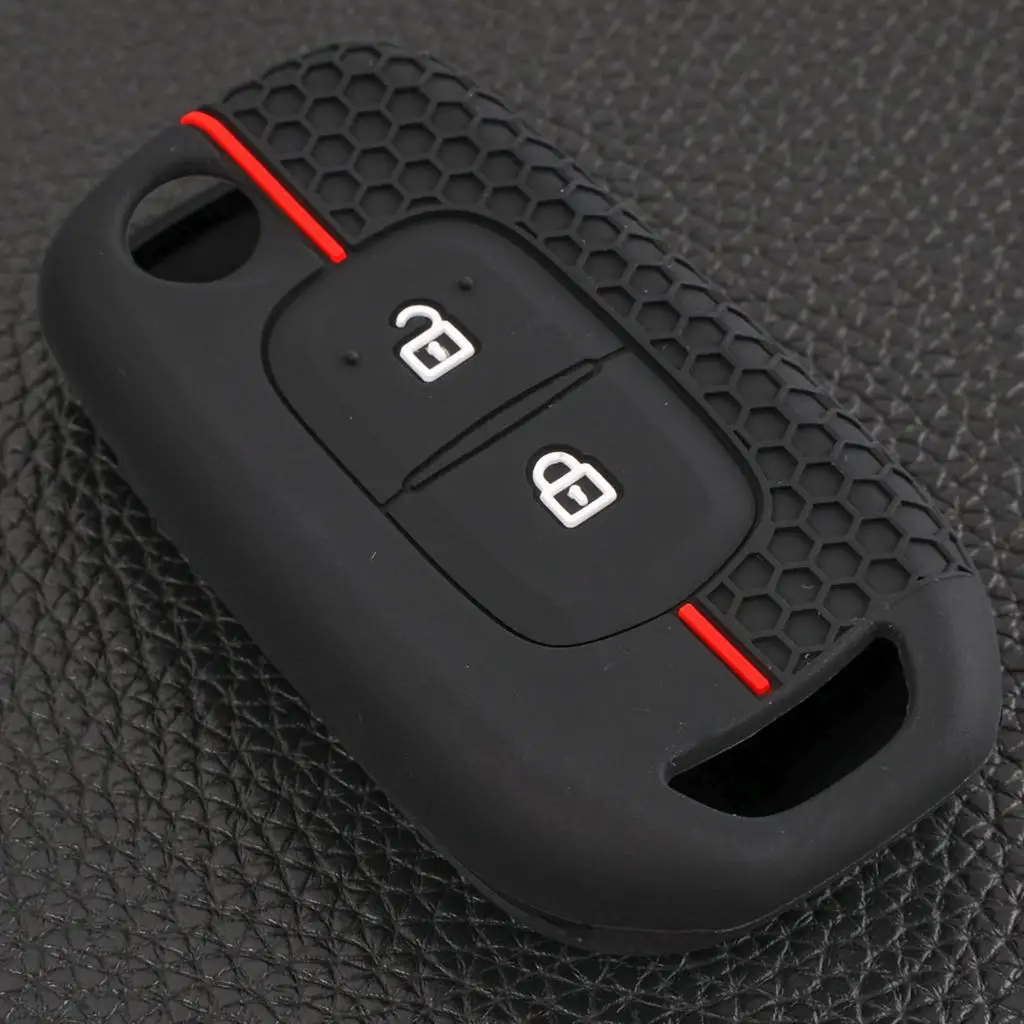 2 Button Silicone Car Key Ring Case Cover Holder Shell Holder Protector For Renault Megane Logan 2 Stepway Sandero Twingo Kangoo