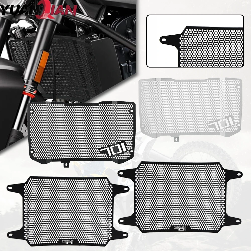 

For Husqvarna Svartpilen 701 2019 2020 2021 Radiator Grille Guard Cover Vitpilen701 Motorcycle Parts Svartpilen701 Vitpilen 701