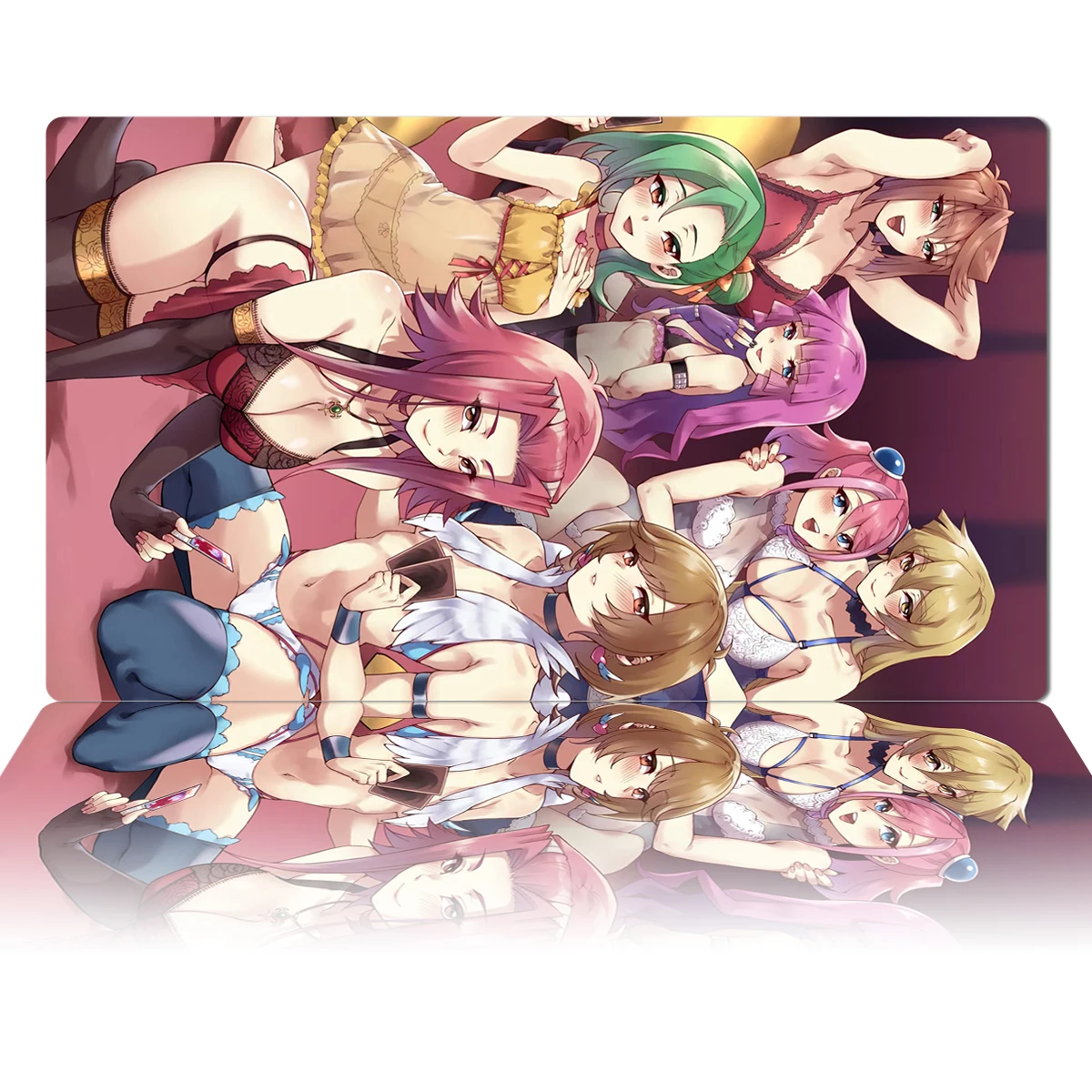 YuGiOh Playmat Akiza Izinski Girls TCG OCG CCG Board Game Card Game Mat Anime Mouse Pad Rubber Desk Mat Zones Free Bag 60x35cm