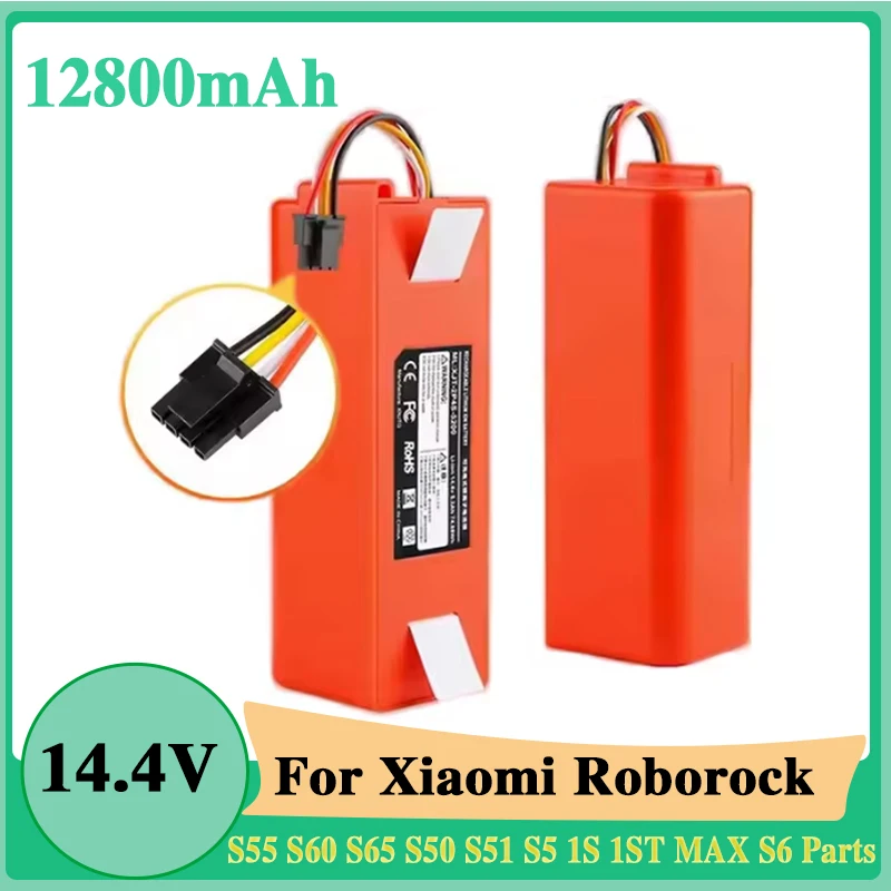 14.4V 6500mAh li-ion Battery Vacuum Cleaner accessories for xiaomi mi SDJQR01RR SDJQR02RR SDJQR03RRE35 Xiaowa C10 E20 E35 Robot