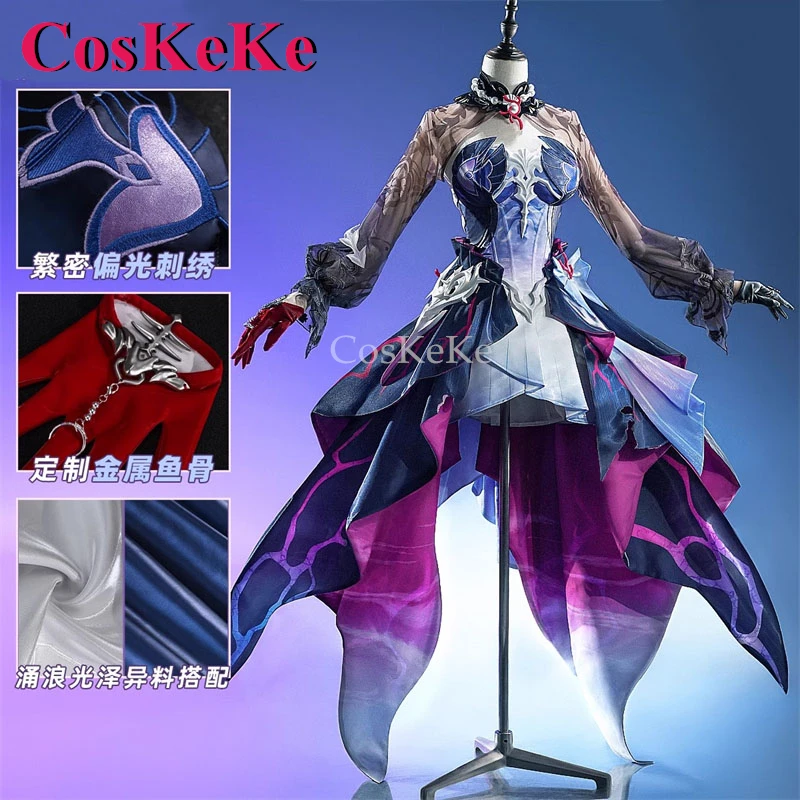 

CosKeKe Helektra Game Honkai: Star Rail Cosplay Costumes Gorgeous Elegant Combat Uniform Activity Party Role Play Clothing S-XXL