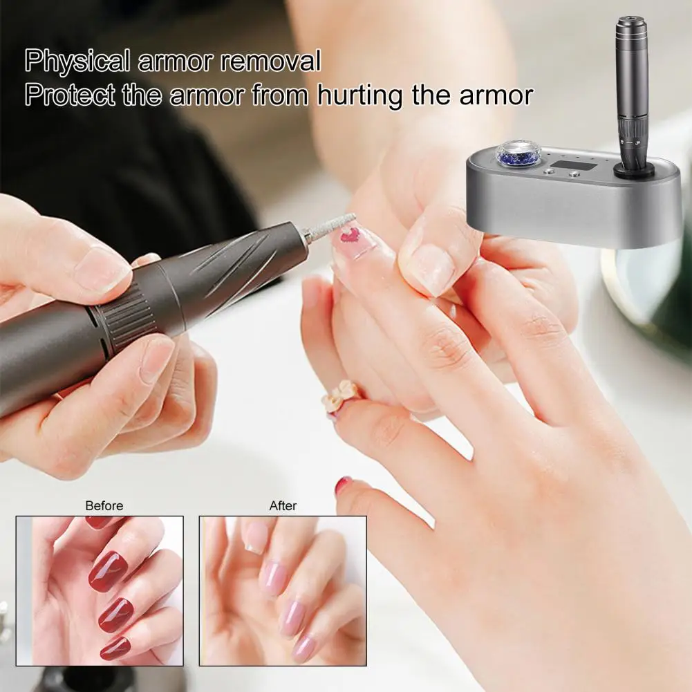 Manicure Polisher LCD Display Screen Memory Function EU/US Plug Toenail Grinder Manicure Pedicure Polishing Drill