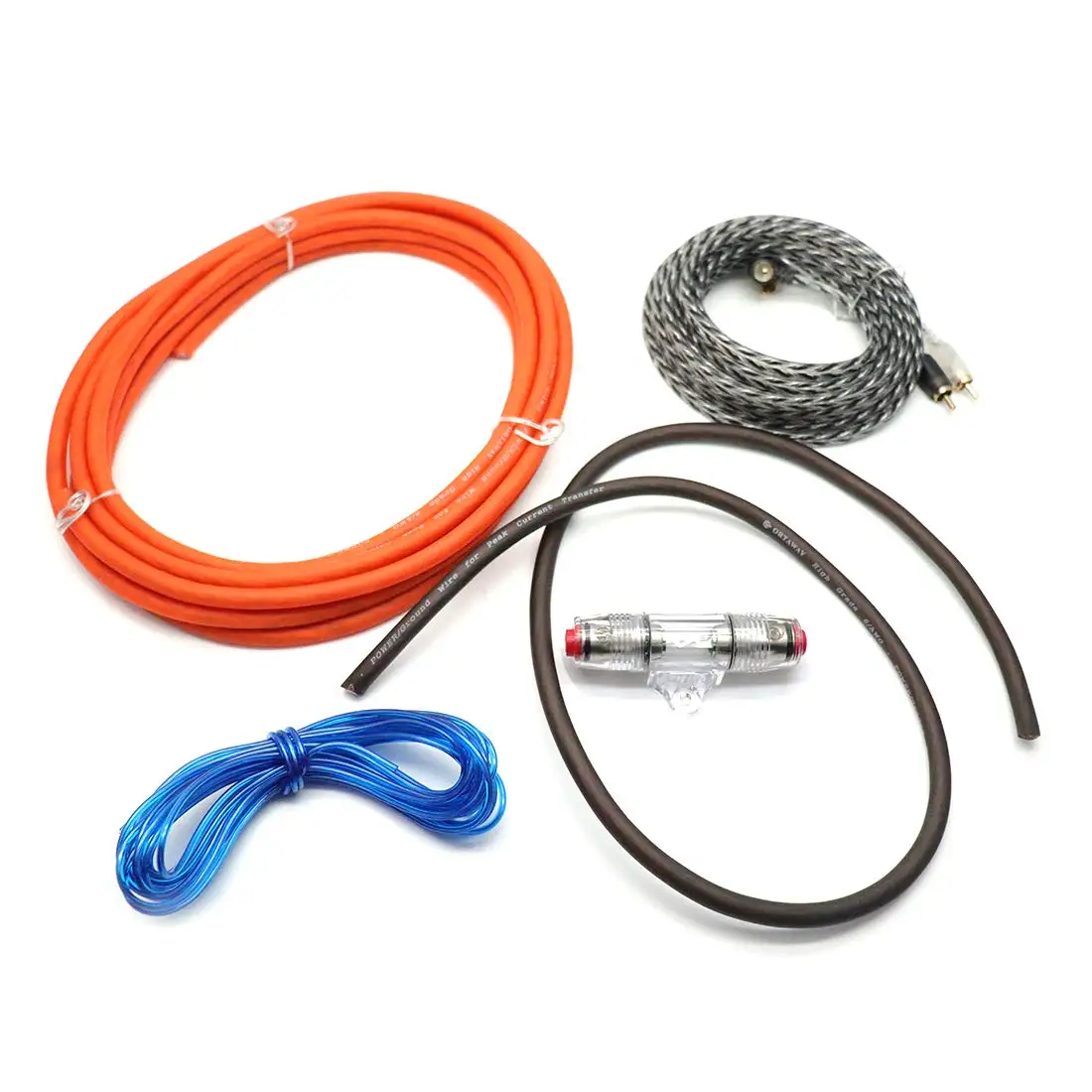 

Комплект автомобильного аудиодинамика с 6 калибрами, проводка усилителя 1200 Вт для сабвуферов и динамиков