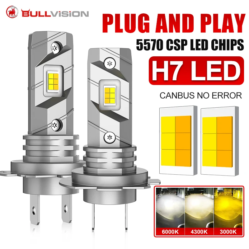 3 Colors Mini H7 Le…