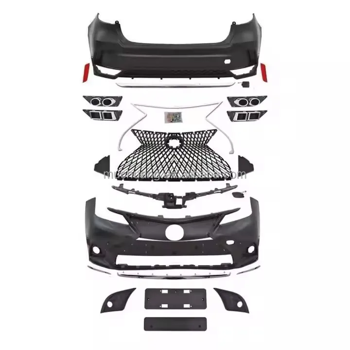 

2019-2021 for To/yota Corolla Cross Facelift Front Lip Lexus-Style Body Kits with Quality ABS Upper Lower & Rear Bumper Grille