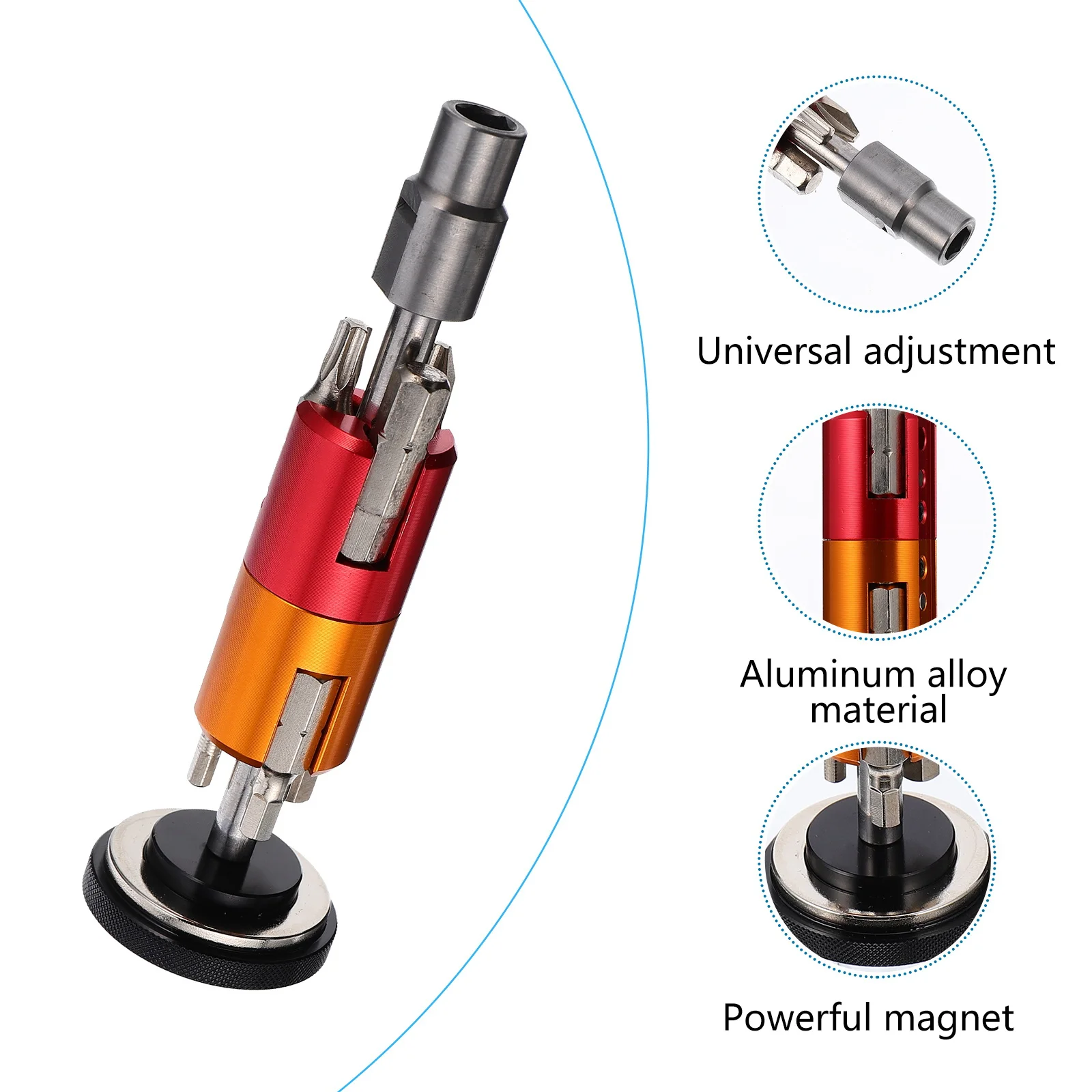 

Bicycle Repair Tool Set 7-In-1 Maintenance Kit Ratcheting Screwdriver Steel Wrench For Mountain Bike Hexagon