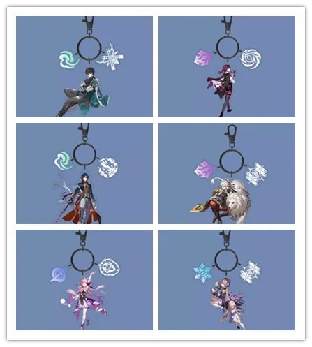 Anime Honkai: Star Rail Kafka Jing Yuan Herta Blade March 7th Sampo Koski Fu Xuan Dan Heng Acrylic Figure Keychain Bag Pendant