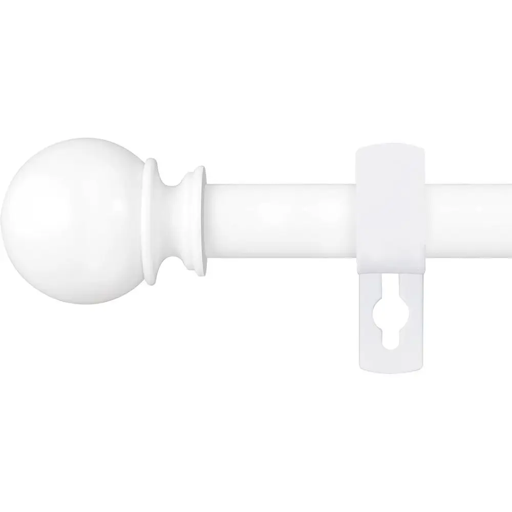 Adjustable Small Curtain Rod With Bracket, 28 to 48 Inch, 5/8 Diameter Heavy Duty Metal Splicing