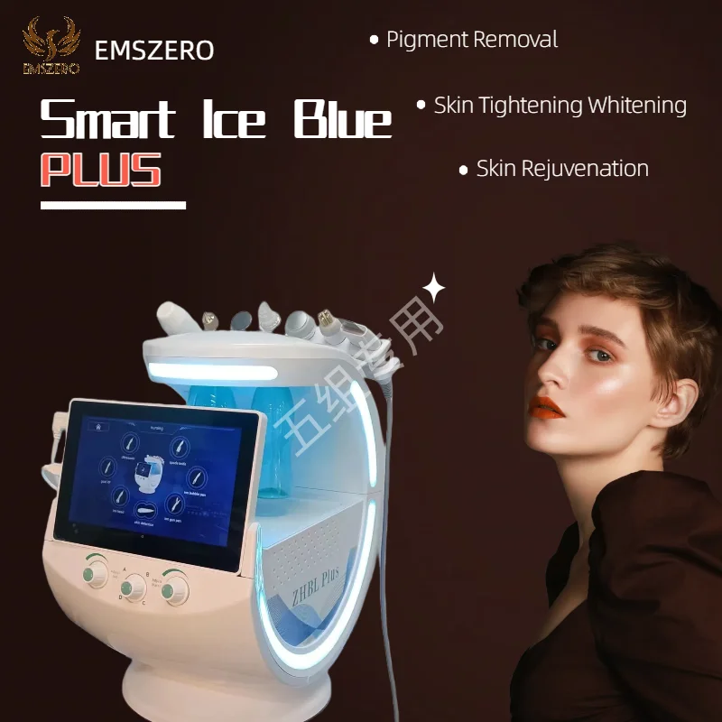 2024 Smart Ice Blue Facial Treatment Machine Hydrofacial 7 in 1 Professional  Portable Dermabrasion