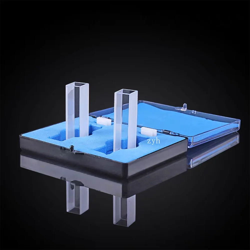 

Quartz Cuvette ( Liquid Sample Cell) Absorption Cell 10mm Measuring Reflected Light Cuvette Only For Neutral Solution 2 / PK