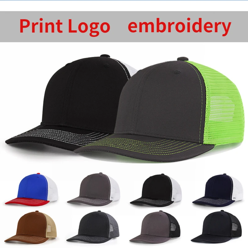 

2022 New Custom Logo Snapback Cap Team Embroidery Print Baseball Caps Personalized Men Ladies Hip Hop Bone Trucker Hats Gorras