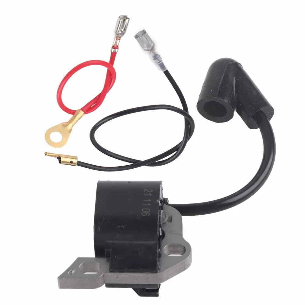 

Black Ignition Coil Module Plastic and M With Wires Chainsaw Ignition Coil Compact Stable Ignition Support Garden Tools Coil