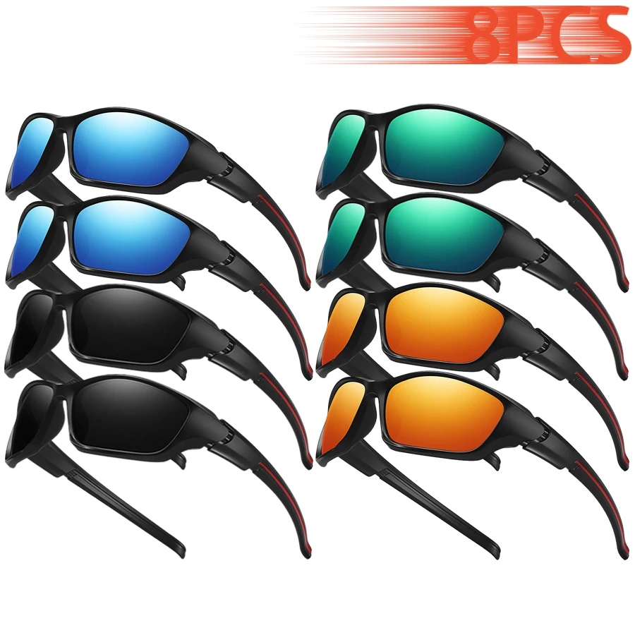 Oculos-de-sol-vintage-coloridos-com-design-listrado-para-homens-e-mulheres-8-pecas-para-ciclismo-direcao-pesca-ferias-e-viagens