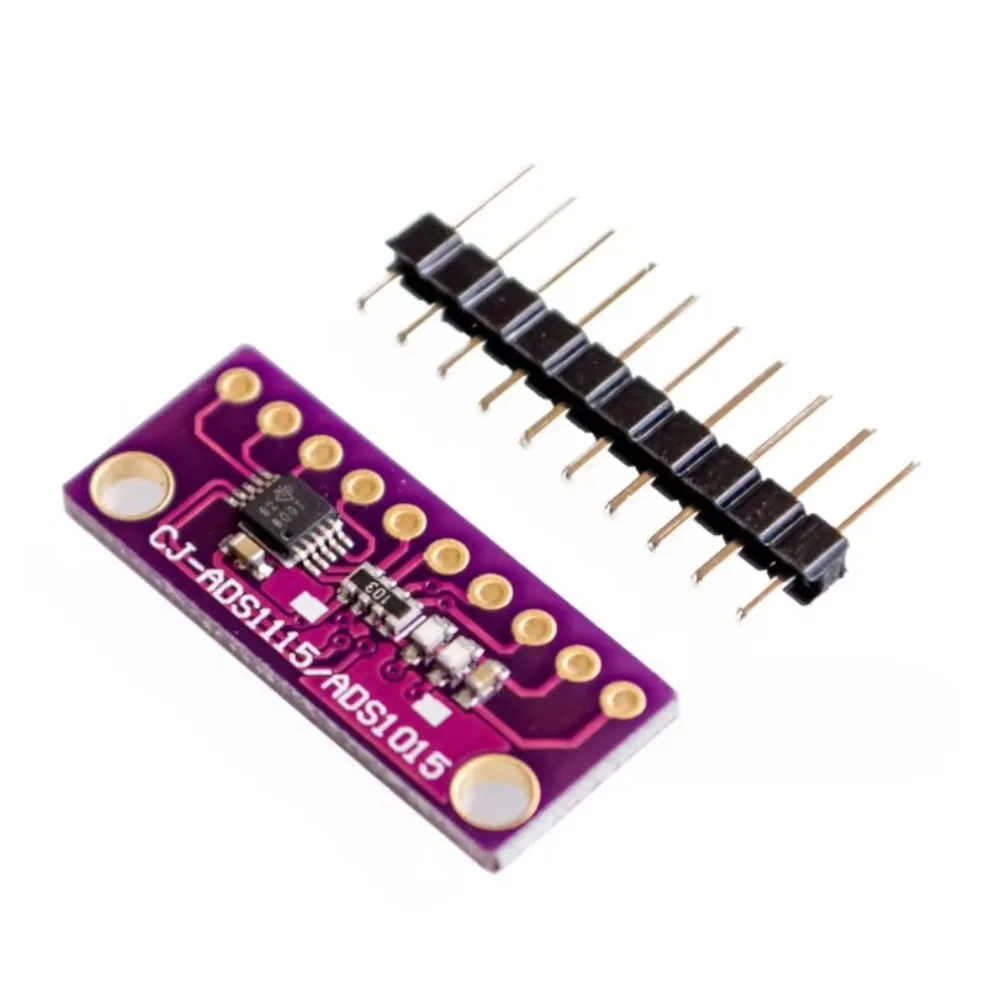 10 قطعة/الوحدة الأرجواني GY-ADS1015 البسيطة 12 بت الدقة التناظرية إلى الرقمية محول ADC مجلس التنمية وحدة