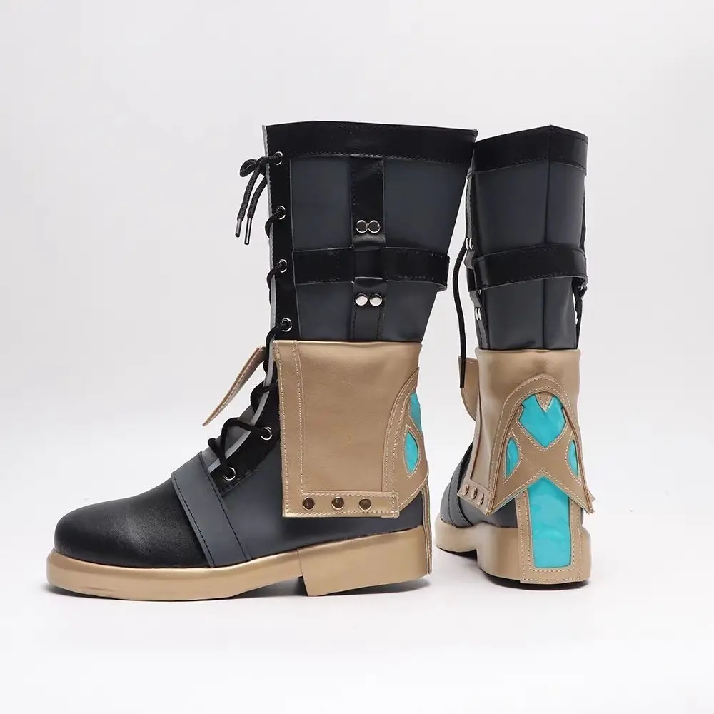 Bottes de Cosplay Anime Genshin Impact Freminet, chaussures personnalisées pour fête d'halloween pour hommes et femmes