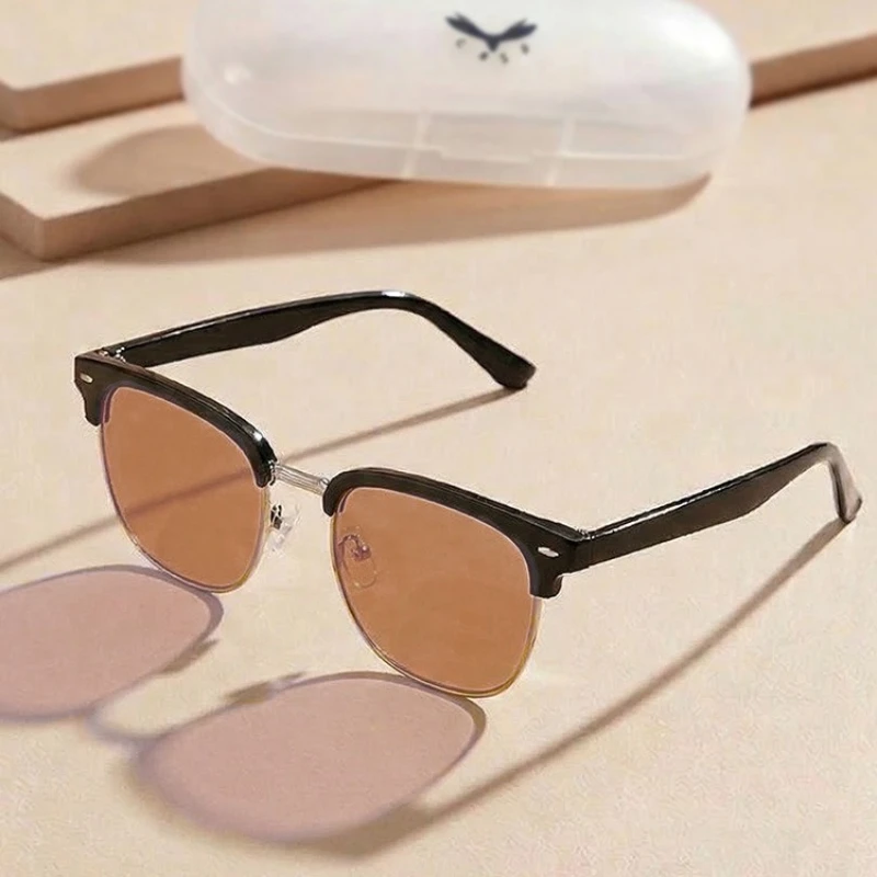 Photochrome Brille, stilvolle Outdoor-Sonnenbrille, das perfekte Geschenk mit Brillenetui