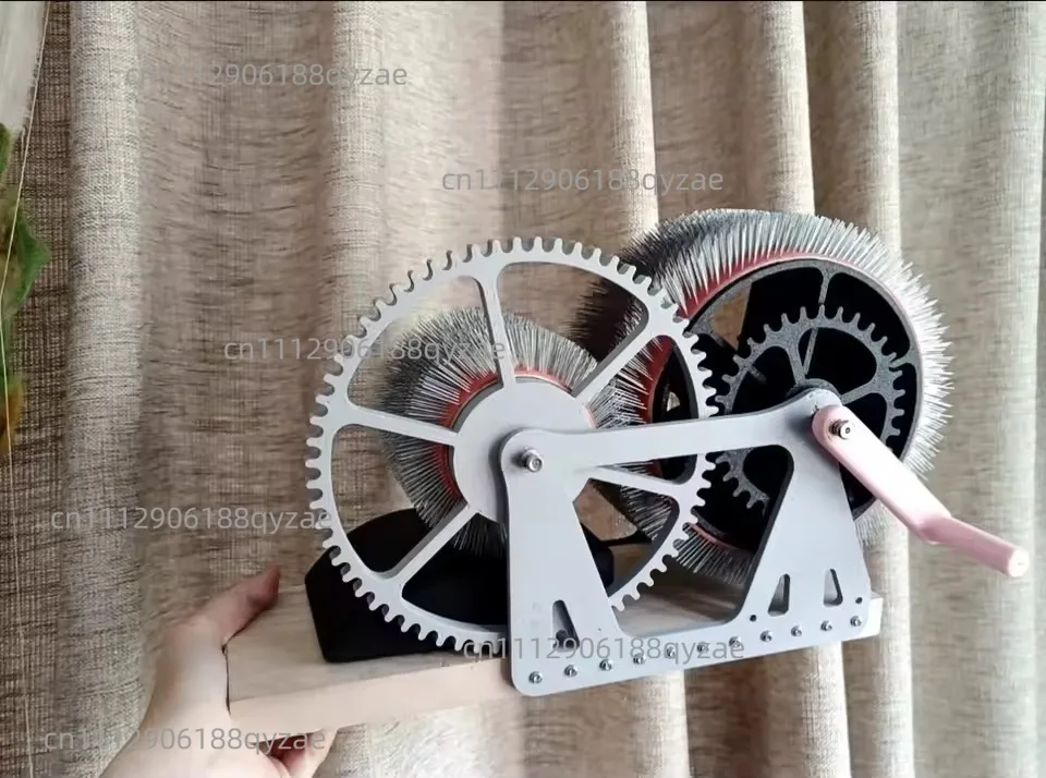 DIY Hand-Cranked Wool Combing Machine, Wool Felt-Making Tool, Hand-Combing Wool, Spinning Yarn, Fast Colour Mixing