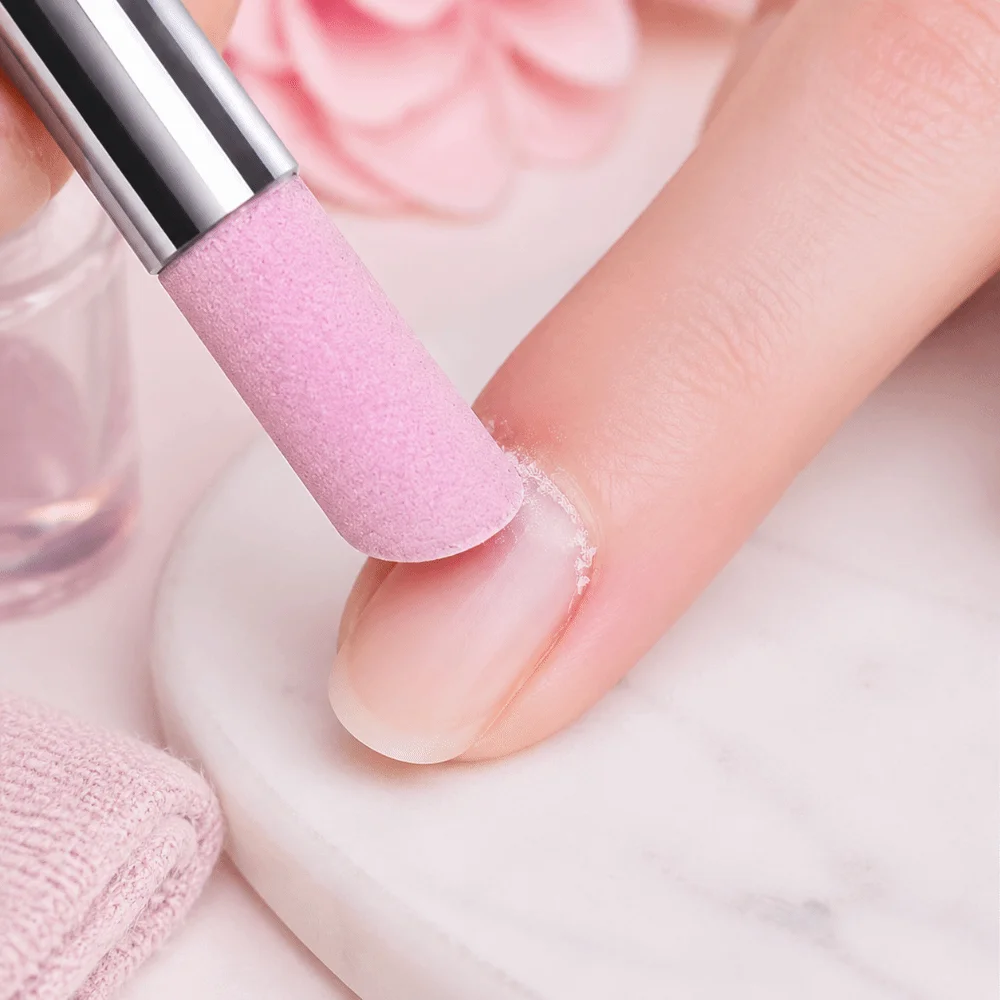 Gift Lightweight Nail File Rods Handy Use Quartz Stone Scrub Manicure Tools Portable Cuticle Pusher Fingernail
