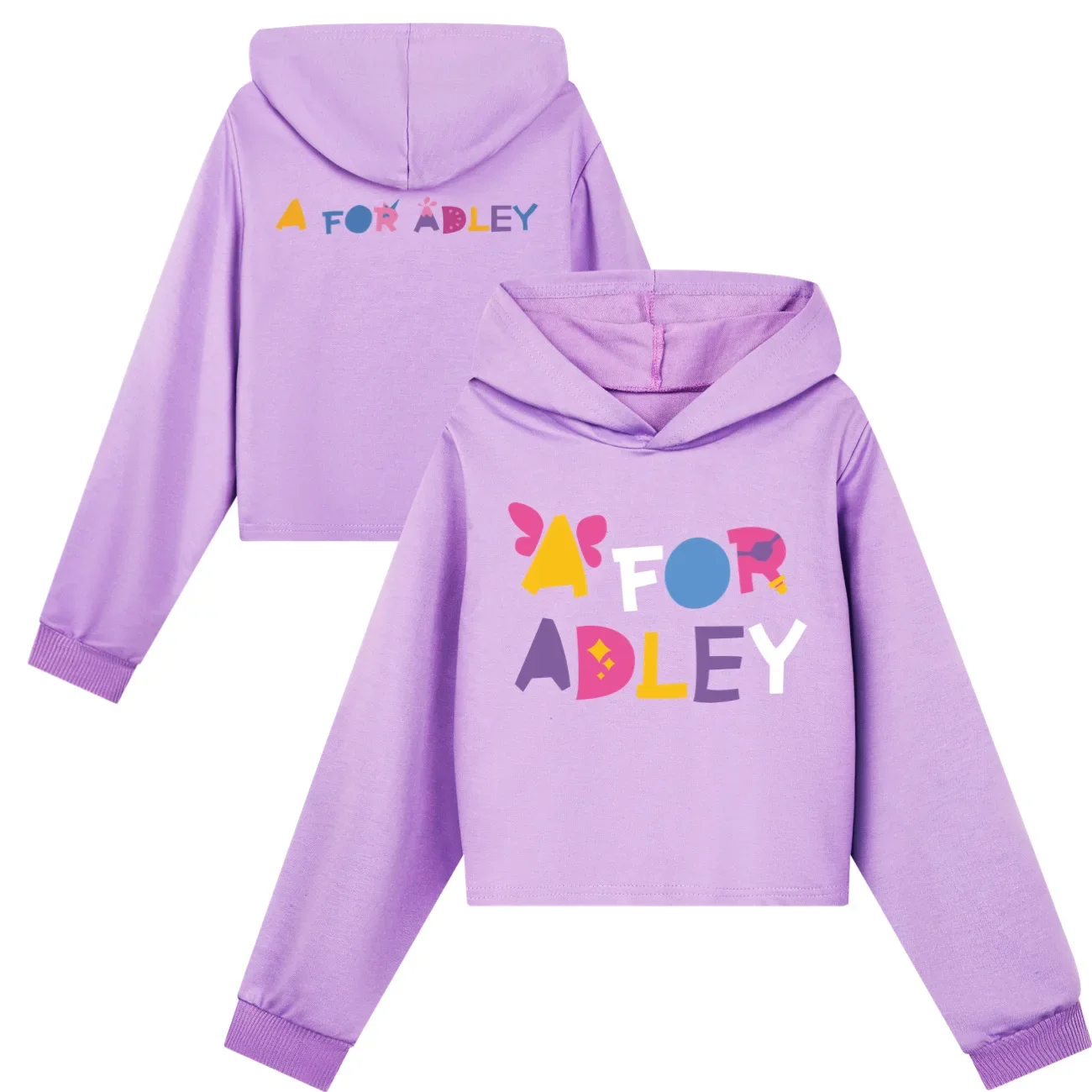 Cropped Hoodies Girl Clothes  Girls Hoodie Set Children A For Adley Clothing Spring Hoody Kids Long sleeve Casual Tops 1972