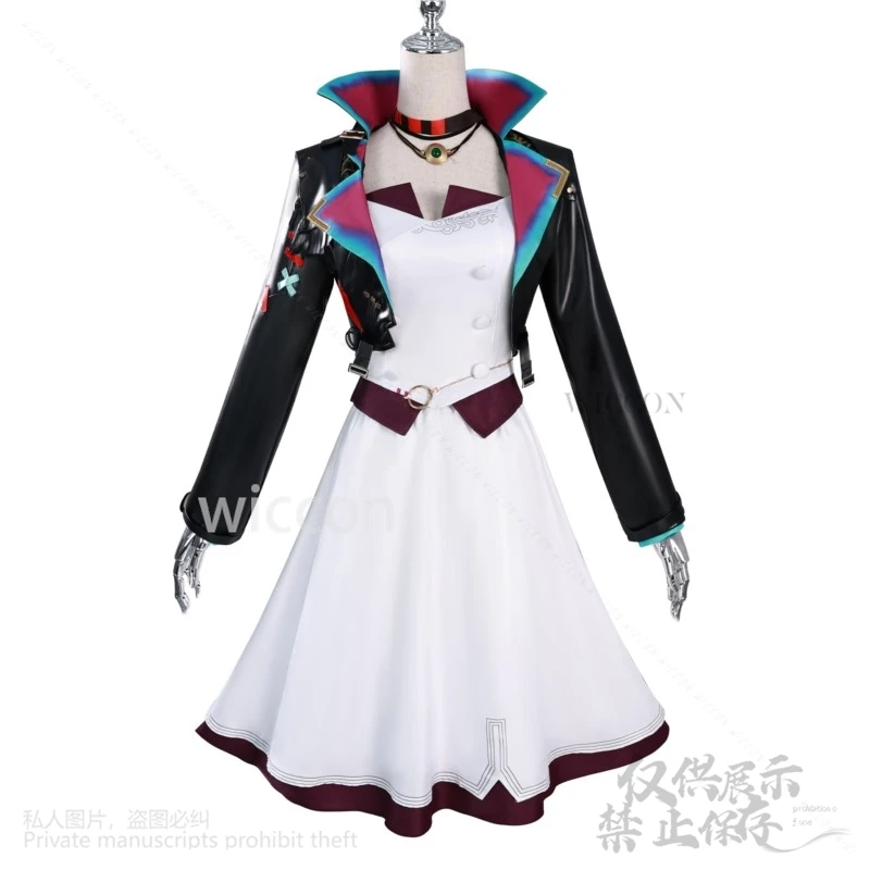 Anime Game LOL Arcane Jinx Cosplay Costume Party Dance Dress Lolita Wigs For Girls Woman Halloween Christmas Cos Customized