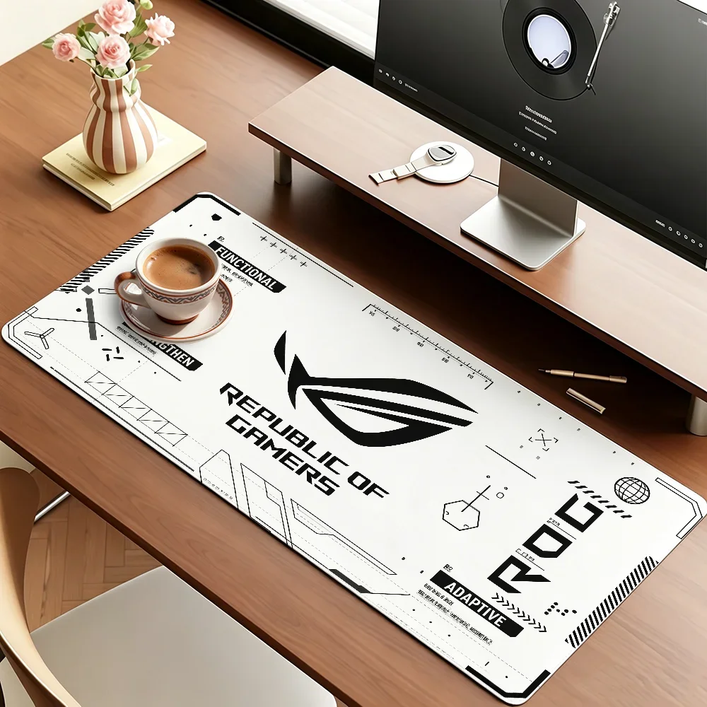 ASUS R-ROG Gaming Mouse Pad Large Non-Slip Waterproof Mat Stitched Edge Keyboard Pad for Gaming Daily Office