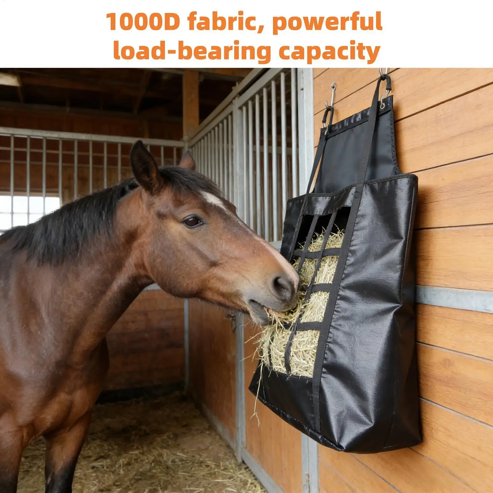 Hay Feeder For Goats Tear-Resistant Bite-Proof Strong Load-Bearing Slow Feed Horses Hay Bag For Cows Sheep Stalls Fences
