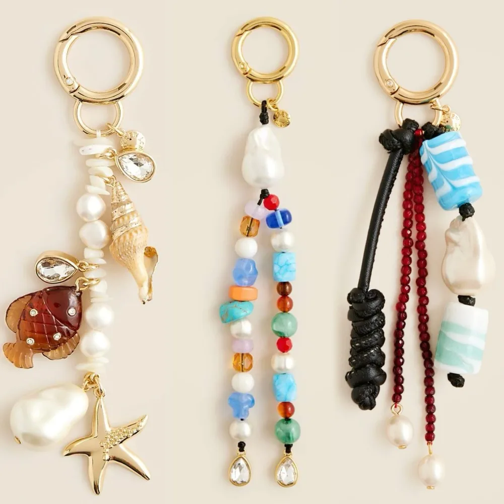 

Retro Summer Starfish And Fish Bag Pendant Elegant High Grade Versatile Bag Charms Fashion Cross Border Accessories For Women