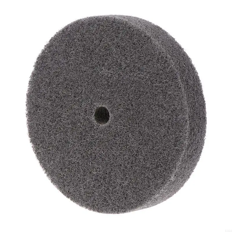 K3KA Nylon Polishing Buffing Backing Pad Roding Wheel Tool Abrasivo Unitizado não tecido para Carhard Metal Table