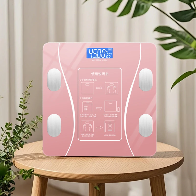 Báscula de peso Báscula electrónica Precisión Báscula humana Báscula corporal Báscula de grasa Niñas adultas Pequeño dormitorio de estudiantes en casa duradero