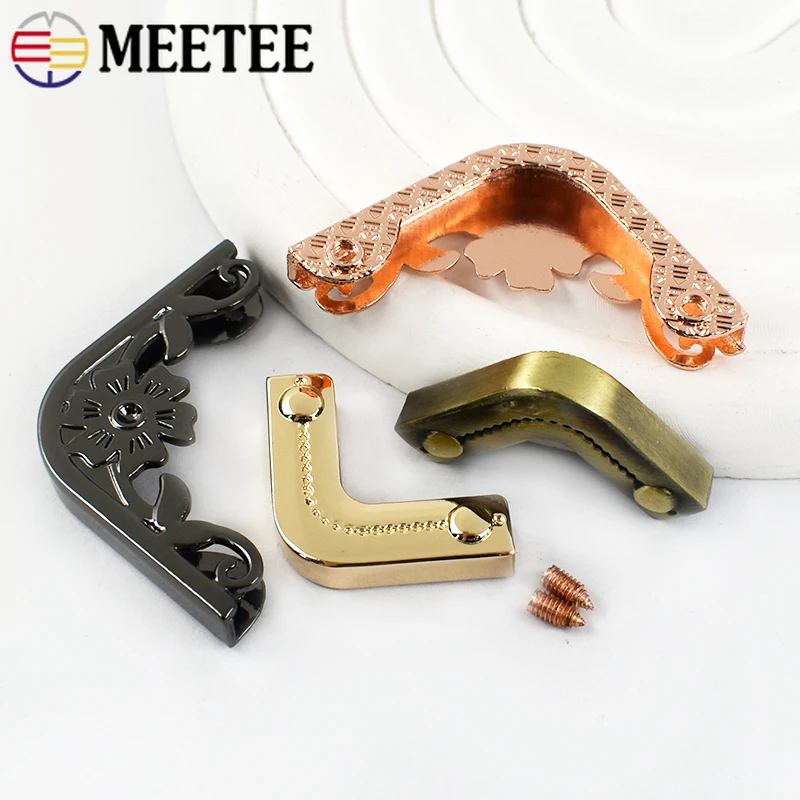 Metal Buckles for Bag Strap Corner Protector Decorative Clasp Purse Edge Cover Buckle Hooks Leather End Stopper DIY Accessories