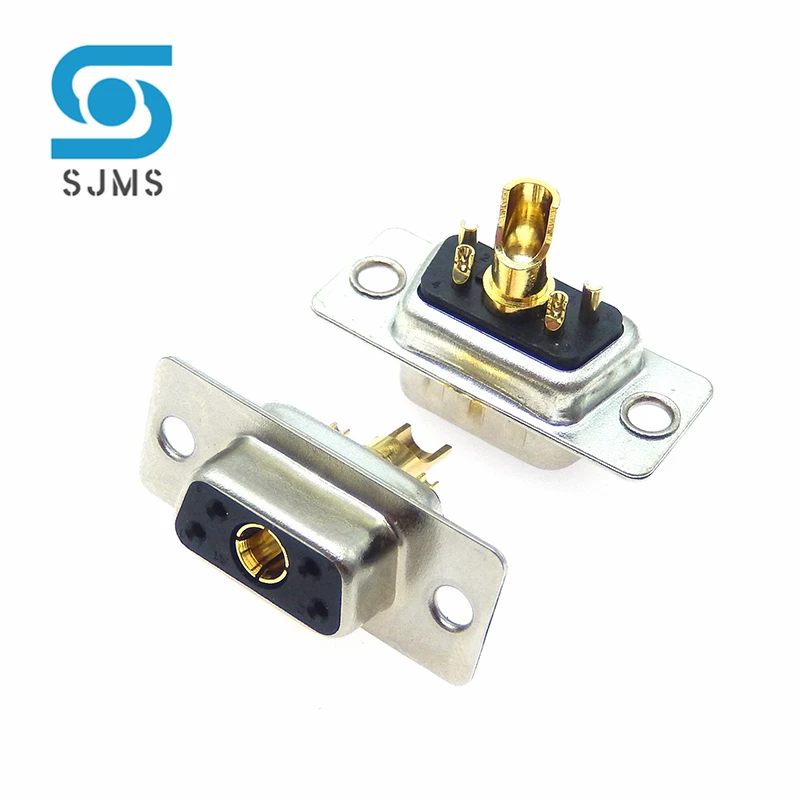 5W1 30A Gold plated Male / Female high current Connector D-SUB adapter solder type 5 Pin plug jack socket high power Gold plated