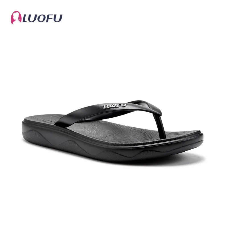 LUOFU Men Flip Flops Summer Beach Flip Flops Lightweight Anti-skid Slip On Thong Sandals Men Beach Slippers Summer Outdoor