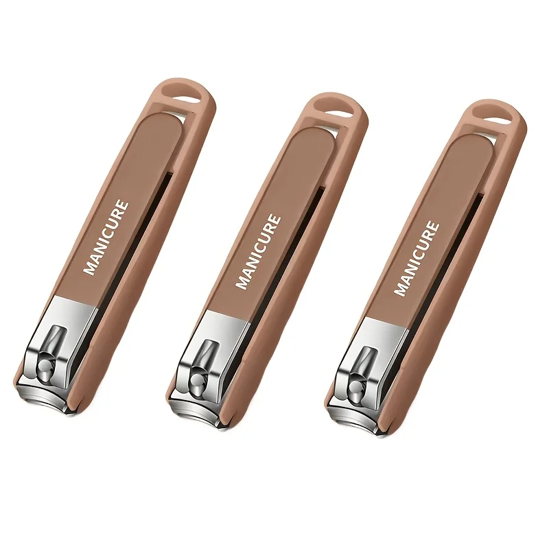Large Nail Clippers Anti-Splash Design Toenails Clipper Stainless Steel Blade, Comfortable Grip And Easy Cutting