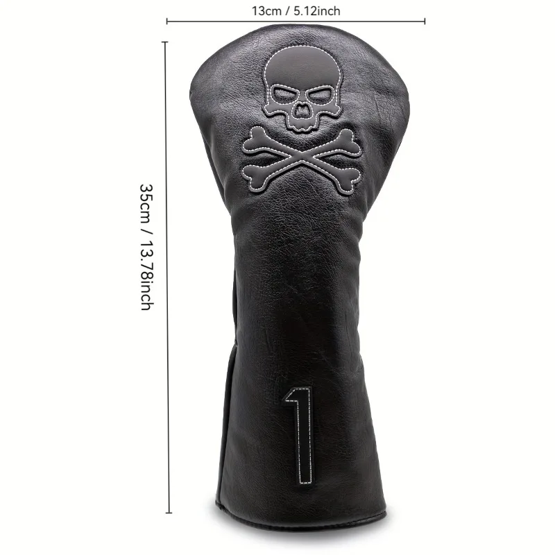 Fashionable Skull Pattern Golf Club Headcover, For No. 1 No. 3 No. 5 No. H Club