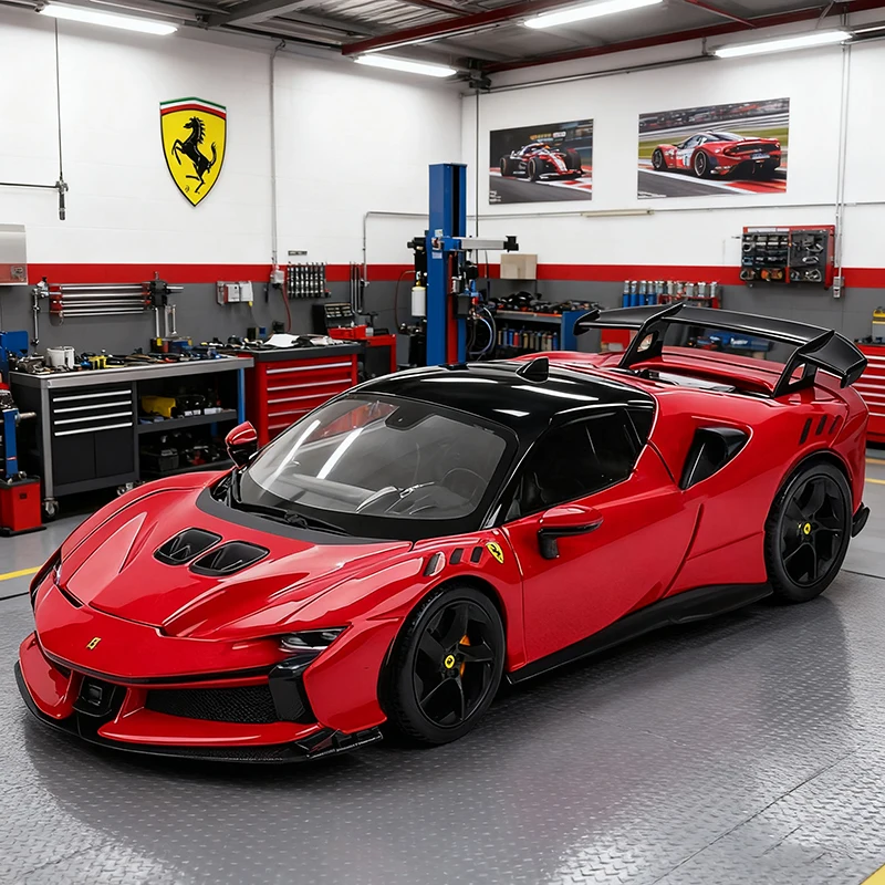 

Bburago 1:24 Ferrari SF90 XX STRADALE легкосплавный автомобиль, литье под давлением и игрушечные транспортные средства, модель автомобиля, миниатюрная масштабная модель автомобиля для детей