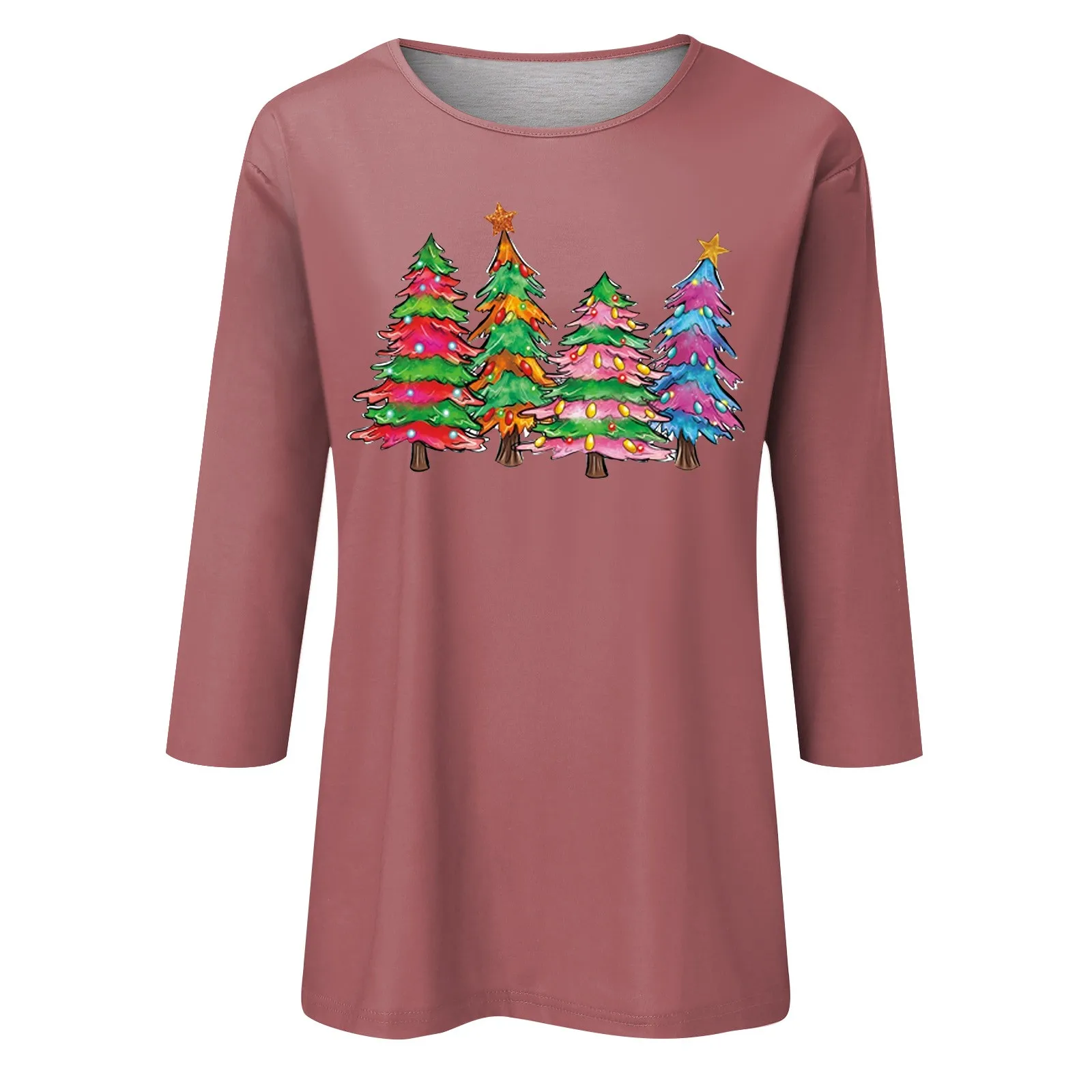 Pull à col rond pour femme, haut de Noël, loisirs urbains, bonhomme de neige de Noël, pull imprimé Kawaii, Y