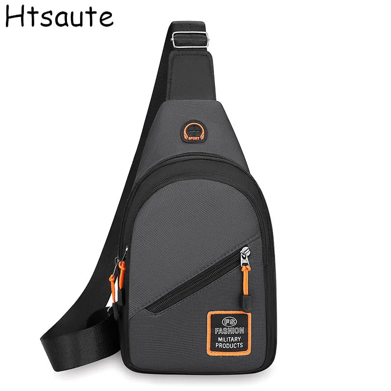 

Nylon Men’s Chest Bag for Traveling Single Shoulder Bags Vintage Business Briefcase Sling Crossbody Bags High School College