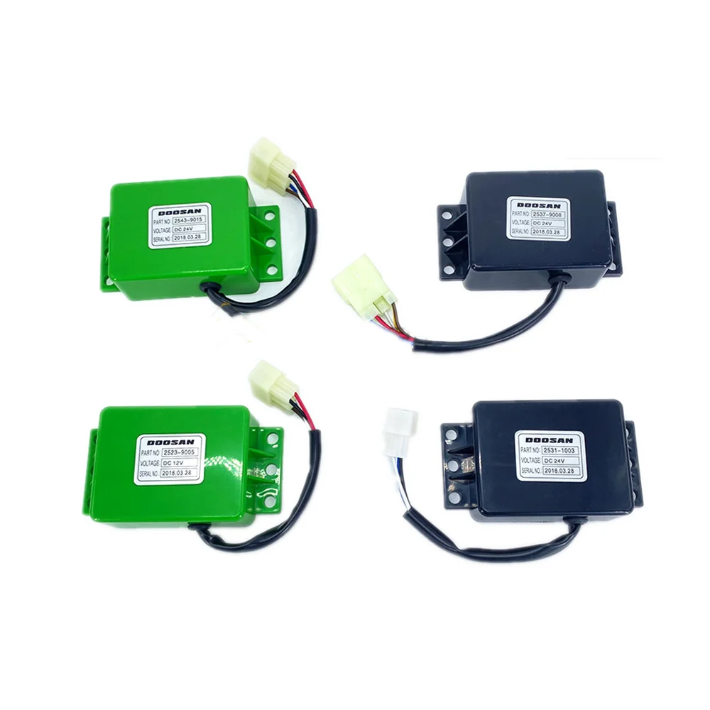 For 2543-9015 2523-9005 2537-9008 2531-1003 Doosan Daewoo DH220 DX Wiper Intermittent Timing Time Control Relay Excavator Parts