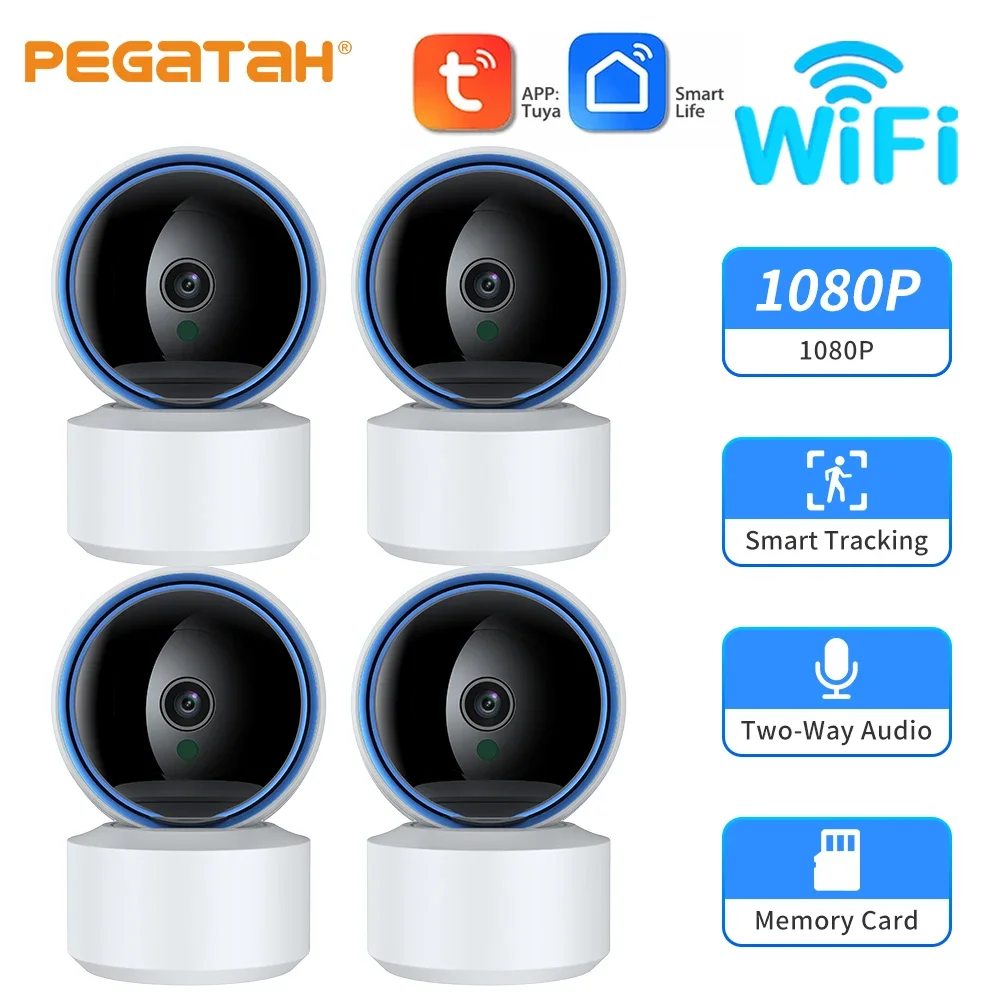 

Tuya WIFI PTZ Camera 1080P HD Indoor Baby Monitor Smart Home Night Vision Set Model Video Surveillance IP Cameras