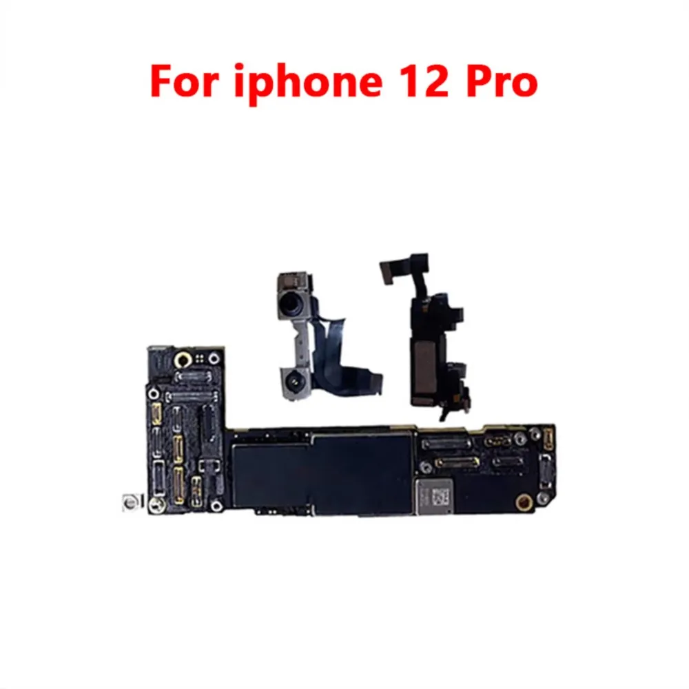 لوحة أم أصلية تم اختبارها بالكامل لهاتف iPhone 12 Pro Max 128g/256g لوحة رئيسية غير مقفلة معرف الوجه لوحة منطق رئيسي iCloud نظيفة