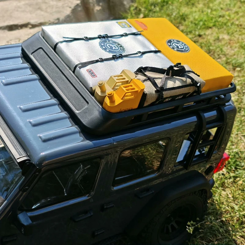 Bolsa de equipaje de techo de simulación, decoración de humor para coche trepador de control remoto SCX10 TRX4 TRX6 D110 The Wrangler Tank 300 MK07, 6 uds.