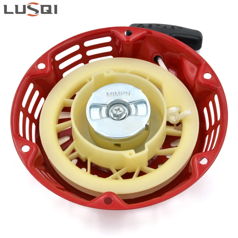 Imagem -02 - Lusqi Recoil Starter Mais Manga Parafusos Alça de Reposição para Honda 168f 170f Gx120 Gx140 Gx160g X200 163cc 196cc Cortador de Grama do Motor