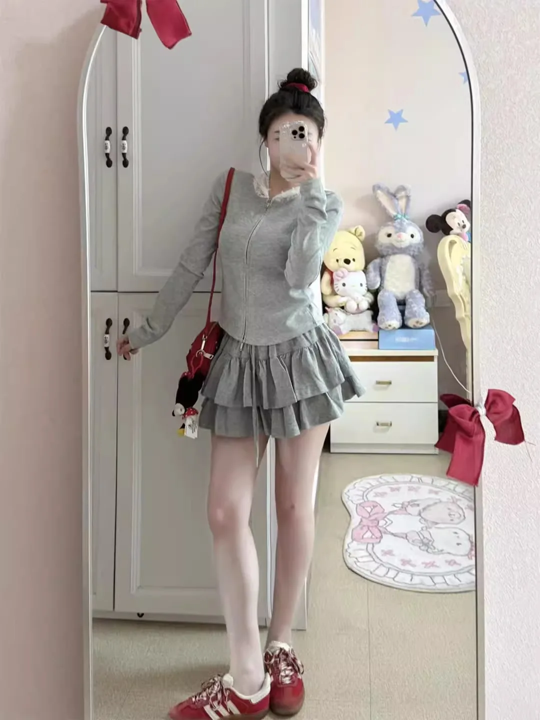 Ballet sle ature ey inchado bolo saia feminina verão doce e picante menina anti-luz cintura elástica f-comprimento saia ort