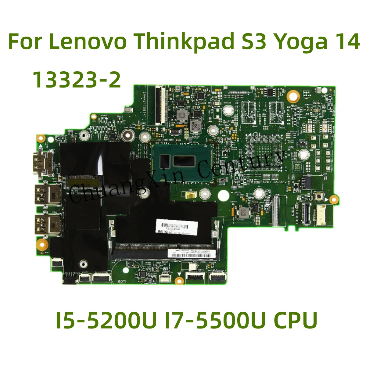 Suitable for Lenovo ThinkPad S3 Yoga 14 laptop motherboard 13323-2 with I5-5200U I7-5500U CPU 100% Tested Fully Work