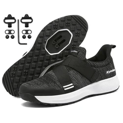 Mountain Cycling shoesMen Footwear mtb Bicycle Indoor Cycling Sneaker speed Lock Flat pedal Cleat shoes bicycle trekking shoes