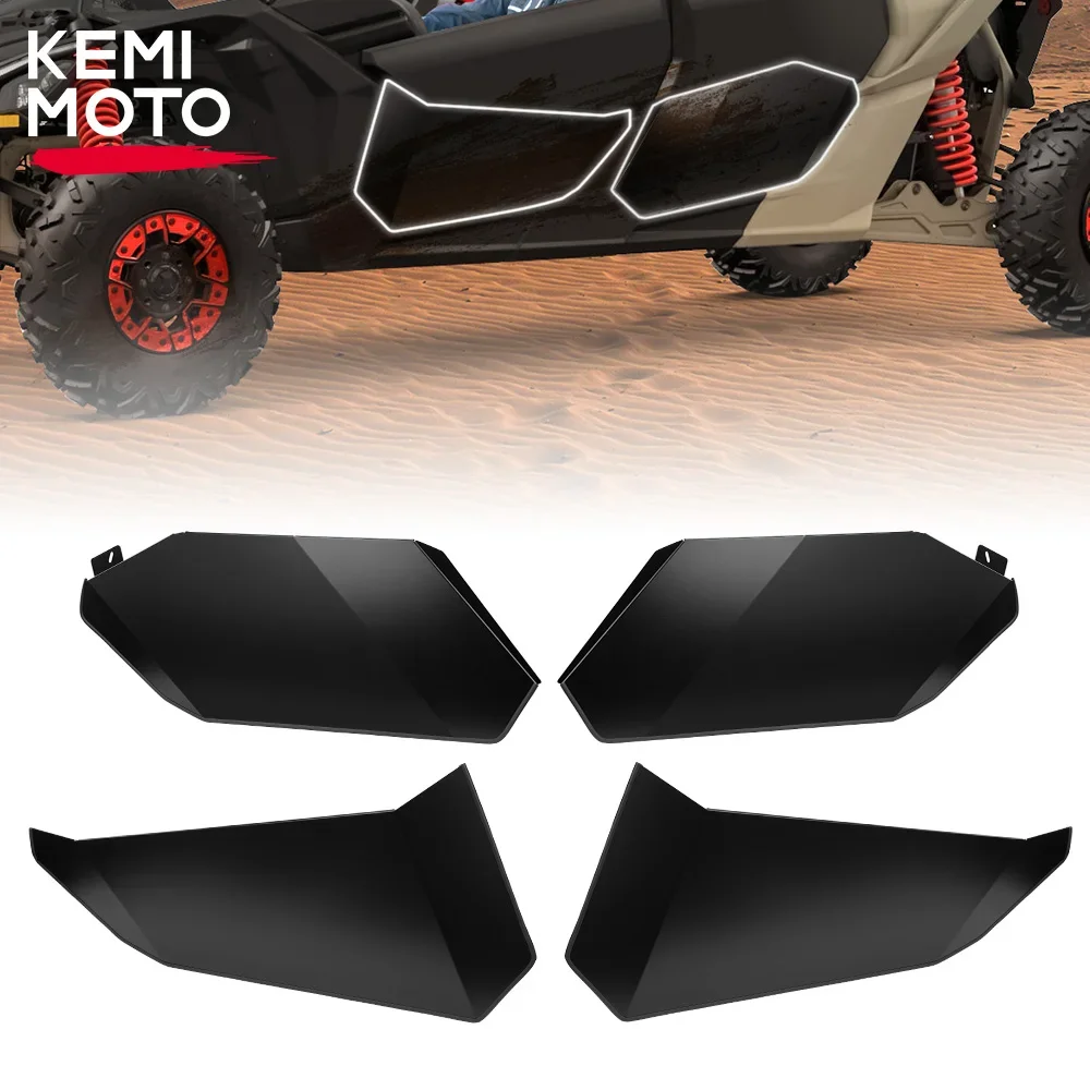 

For Can-am Maverick X3 Max R RR 4x4 XMR XDS XRC XRS UTV Aluminum Front Rear Lower Half Door Inserts Panels 2017-2025 4 Doors
