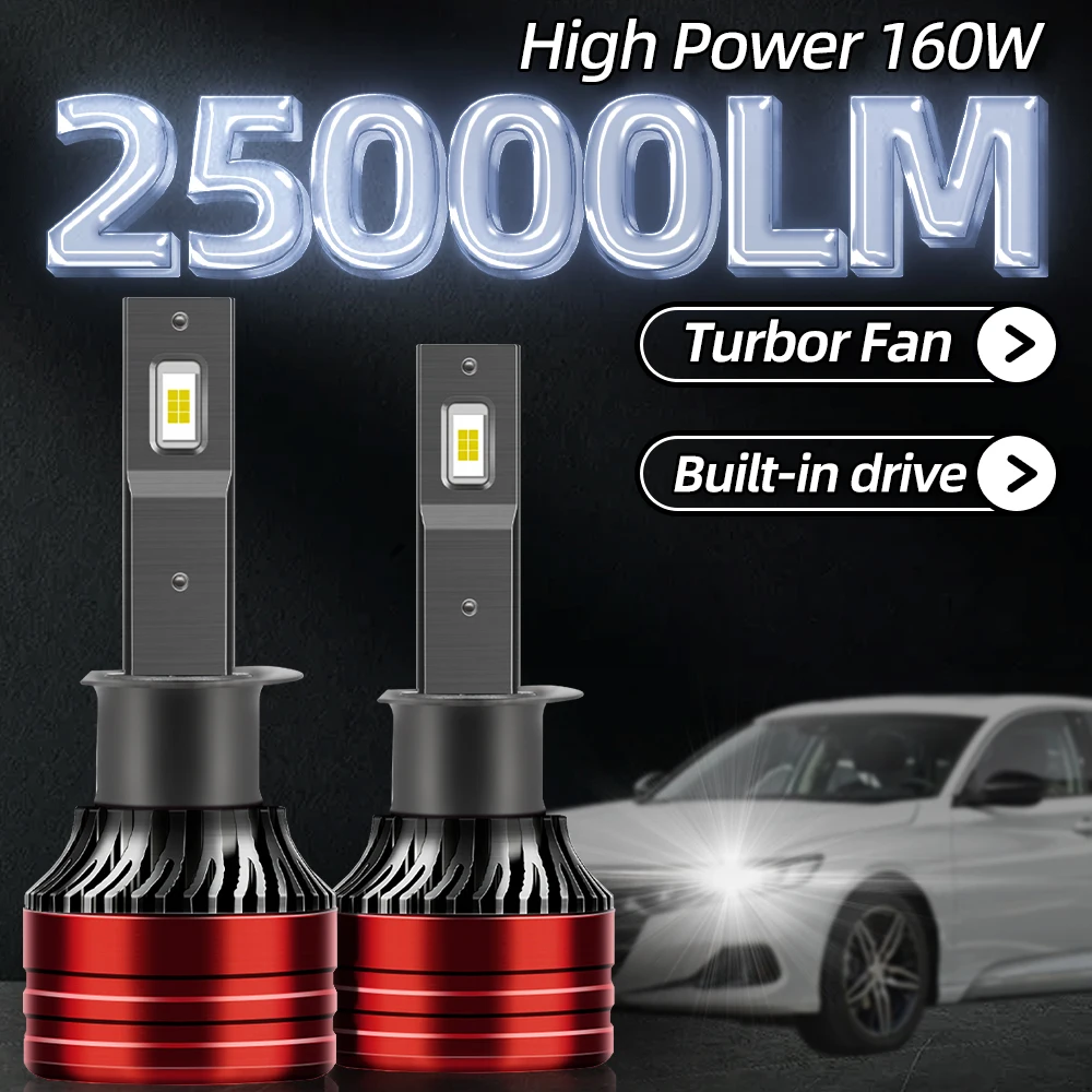 

25000LM LED Fog Lights Auto Lamp Bulbs H4 9004 9007 H13 9005 HB3 9006 HB4 Car Headlamp H7 H1 6000K H11 H8 H9 880 High Power 160W