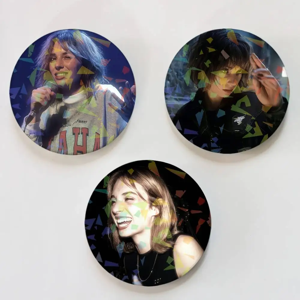 Actor M-Maya H-Hawke Button Pins Backpack Clothing Decor Brooch Cartoon Science Fiction Badge Laser Jewelry Gifts for Kids
